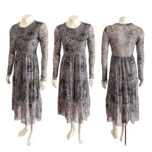 Baum und Pferdgarten Jocelina Mesh Dress in Black Tiger Shell Small